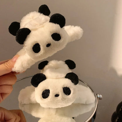 Plush Panda Shark Hair Clip.