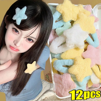 Plush Y2K Star Hair Clip.