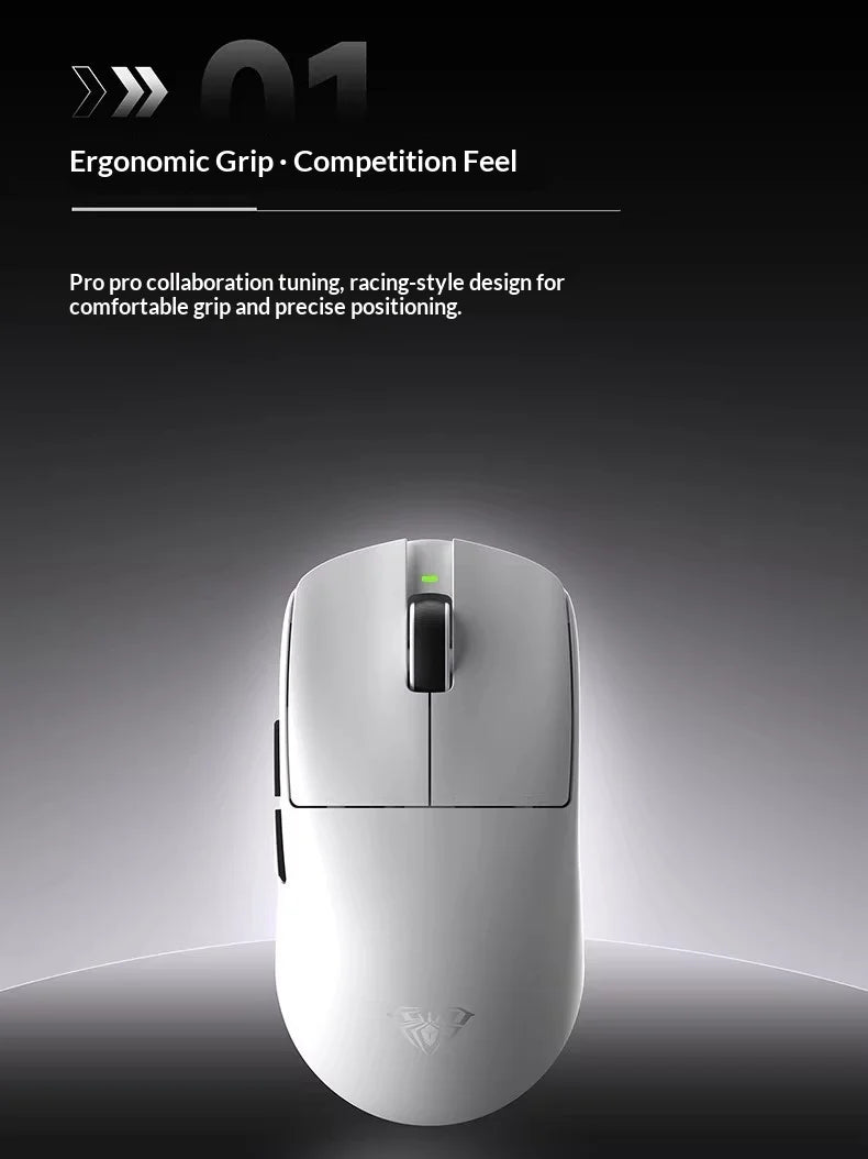 AULA X9 Max Ultra Gaming Mouse Wireless Tri Mode Lightweight Dual 8KHz 500mAh PAW3950 Ergonomic Esports Mouse Gaming Accessories