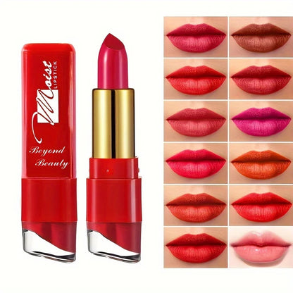 Beyond Beauty Creamy Moisturizing Lipstick: Long-Lasting Satin Finish (12 Shades)