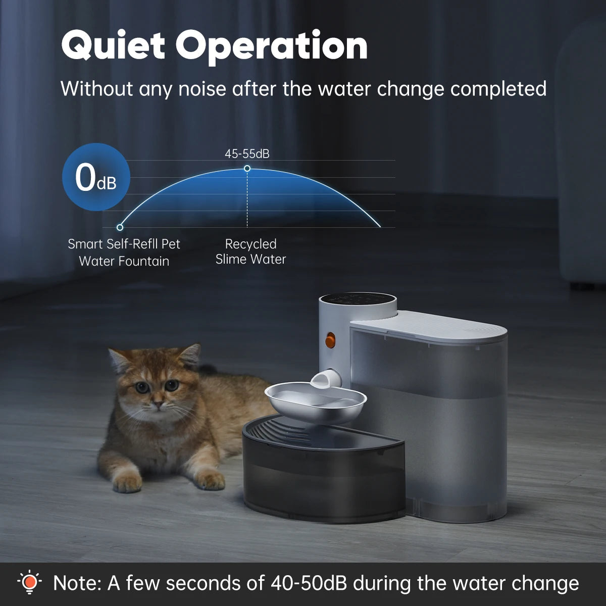 Wireless Stainless Steel Smart Cat Water Bowl 🐱💧