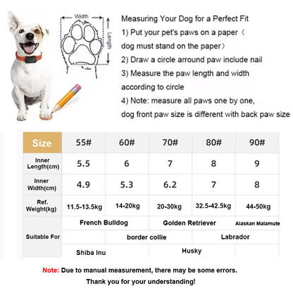 Large Dog Shoes Snowproof Anti-Slip Rubber Sole Winter Pet Dog Shoes For Medium Large Dogs Cotton Shoes Booties For Dogs