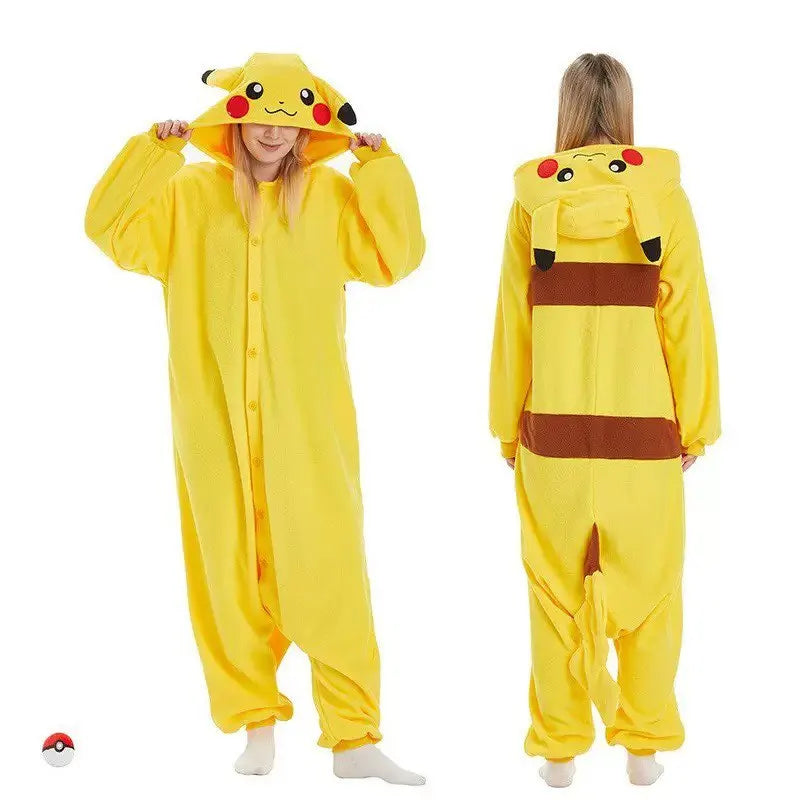 In Stock Snorlax Squirtle Mewtwo Onesie Gengar Cosplay Costume Halloween Adult Anime Cute Cat Eevee Boys And Girls Pajamas