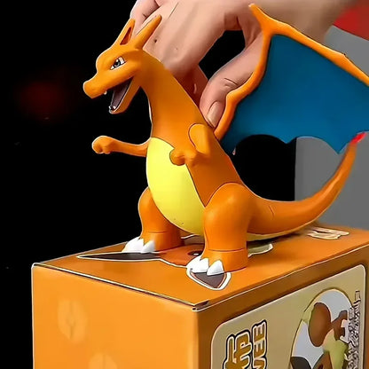 Cartoon Pokemon Charmander Humidifier Articulated Action Figures Portable Electric Model Spray Tide Play Acousto-Optic Toys Gift