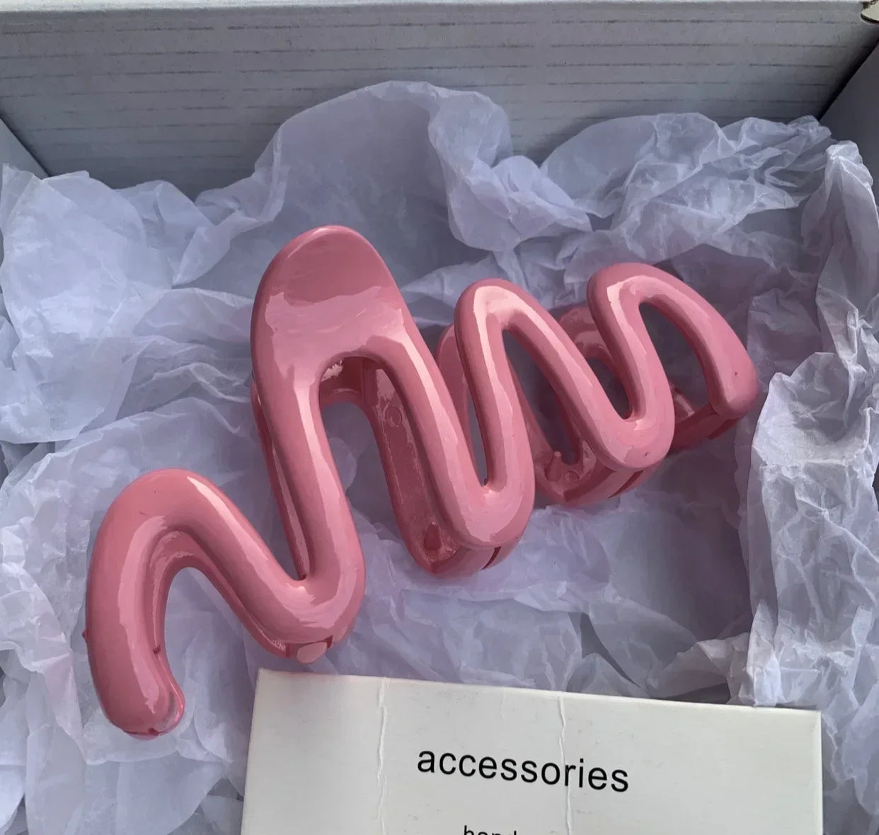 Jelly Wave Hair Claw Clip