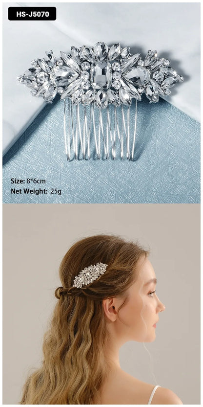 Crystal Bridal Hair Comb.