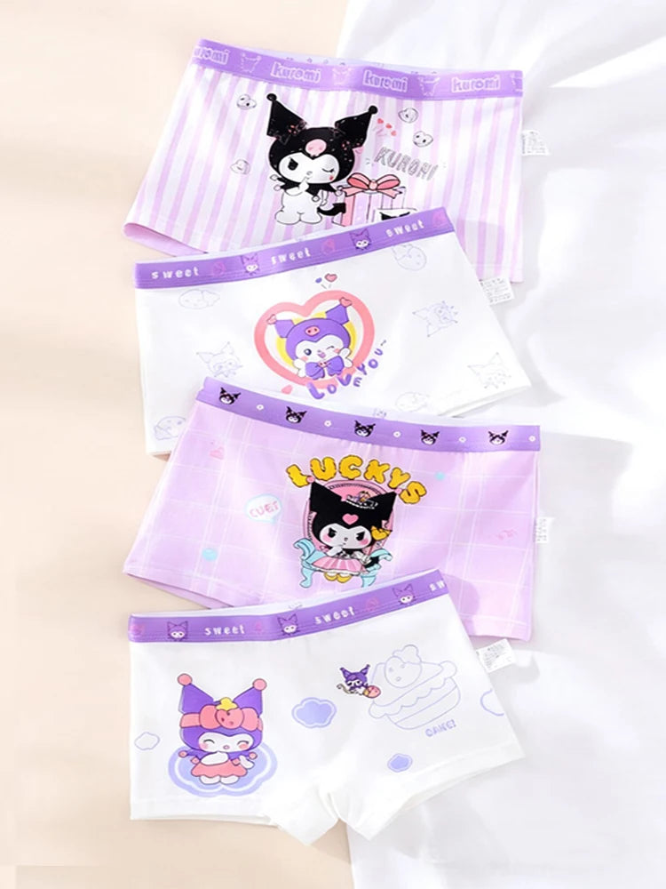4pcs Pokemon Boys Boxer Underpants Cotton Anime U Pouch Bulge Underwear Cartoon Shorts Kids Cute Breathable Boxer Pants 2-12Y