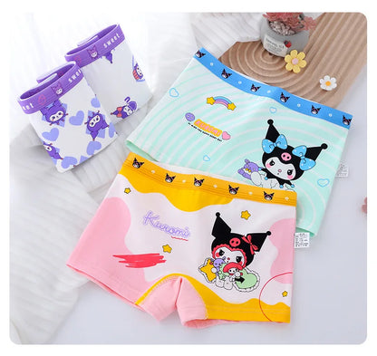 4pcs Pokemon Boys Boxer Underpants Cotton Anime U Pouch Bulge Underwear Cartoon Shorts Kids Cute Breathable Boxer Pants 2-12Y