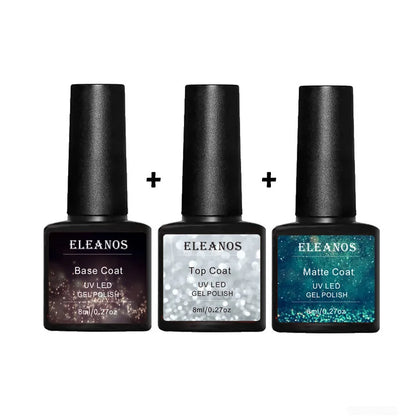 Eleanuos Super Quality Hema TPO Free 1KG No Wipe Top Coat Primer Base Coat UV Gel Soak Off Nail Supplier Gel Polish For Nail Art