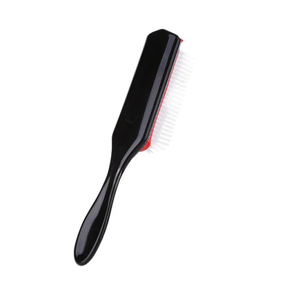 9-Rows Detangling Hair Brush Detangler Hairbrush Scalp Massager Straight Curly Wet Removable Brush Special for Real Hair Wigs