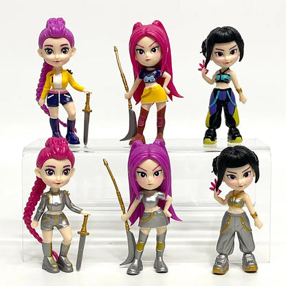 2026 Kpop Demon Hunters Action Figure Derpys Tiger Rumi Mira Zoey Sussy Figurine Children's Birthday Gift in Stock Fast Shipping
