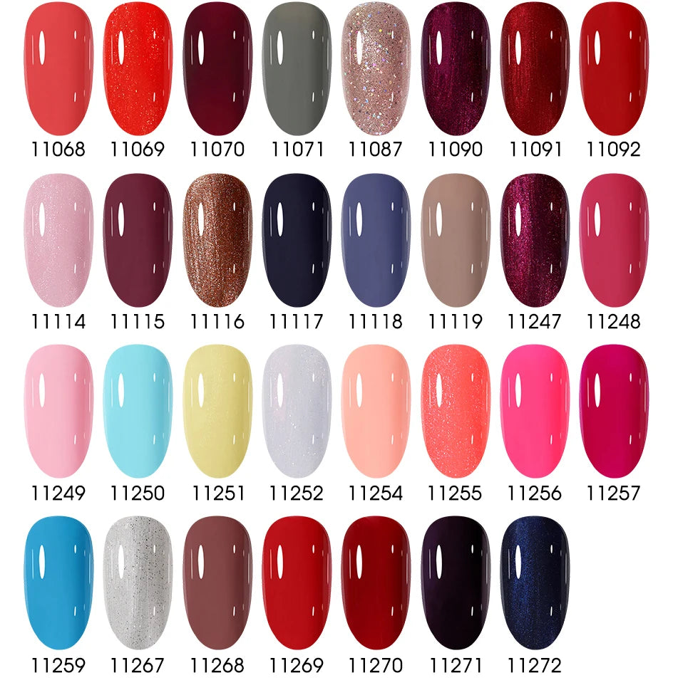 Clou Beaute 20pcs TPO & HEMA FREE Nail Gel Polish Set Red Pink Nude UV LED Soak Off Polish Gel Nail Semi Permanent Nail Varnish