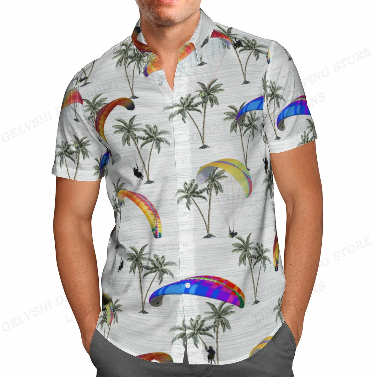 Summer Hawaiian Shirts Fish Printed Shirt Men Women Fashion Short Sleeve Blouse Men's Vocation Lapel Beach Camisas Sea
