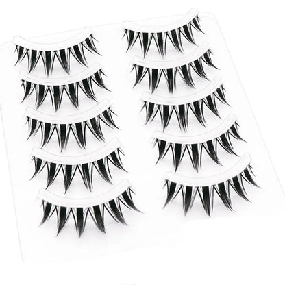 5 Pairs New Cosplay Air False Eyelashes Natural Transparent Thin Band Eyelashes Japanese Simulation Lashes Extension Makeup
