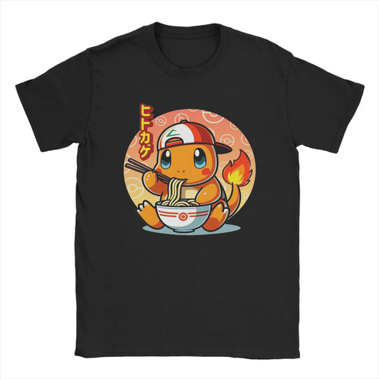 Pokemon T-shirt Men's Pure Cotton Casual T-shirt Round Neck T-shirt Short Sleeve Clothing Summer Sports Casual Half Sleeve Top