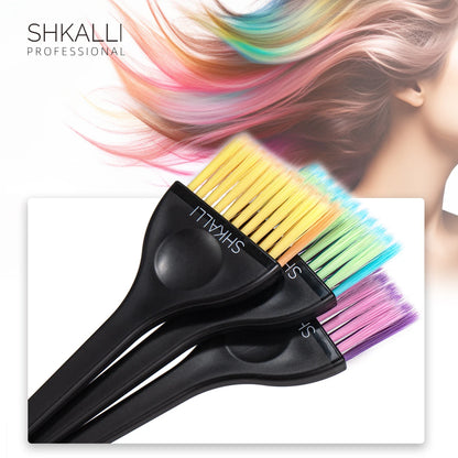 Professional Hair Tinting Brush Home Salon Hairdresser Hair Dyeing Brush Coloured Soft Bristles Balayage Brush Hair Tinting Tool