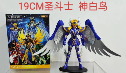 19cm Anime Dark Saint Seiya Figure Phoenix Ikki Hyoga Seiya Shiryu Action Figures Box Figure Collection Decoration Toys Hobbies