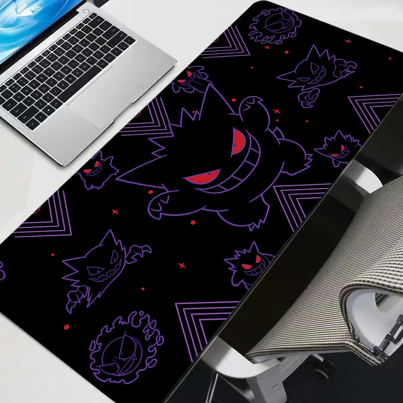 Pokémon Gengar "Vaporwave Shadow" XXL Gaming Mouse Pad: Psychadelic Purple Desk Mat