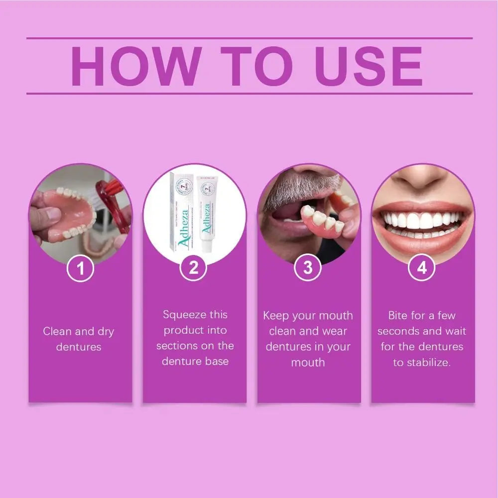 Seamless Fit Dental Adhesive Reusable Oral Health Care Denture Fixation Adhesive Comfortable Thermoplastic Denture Adhesive