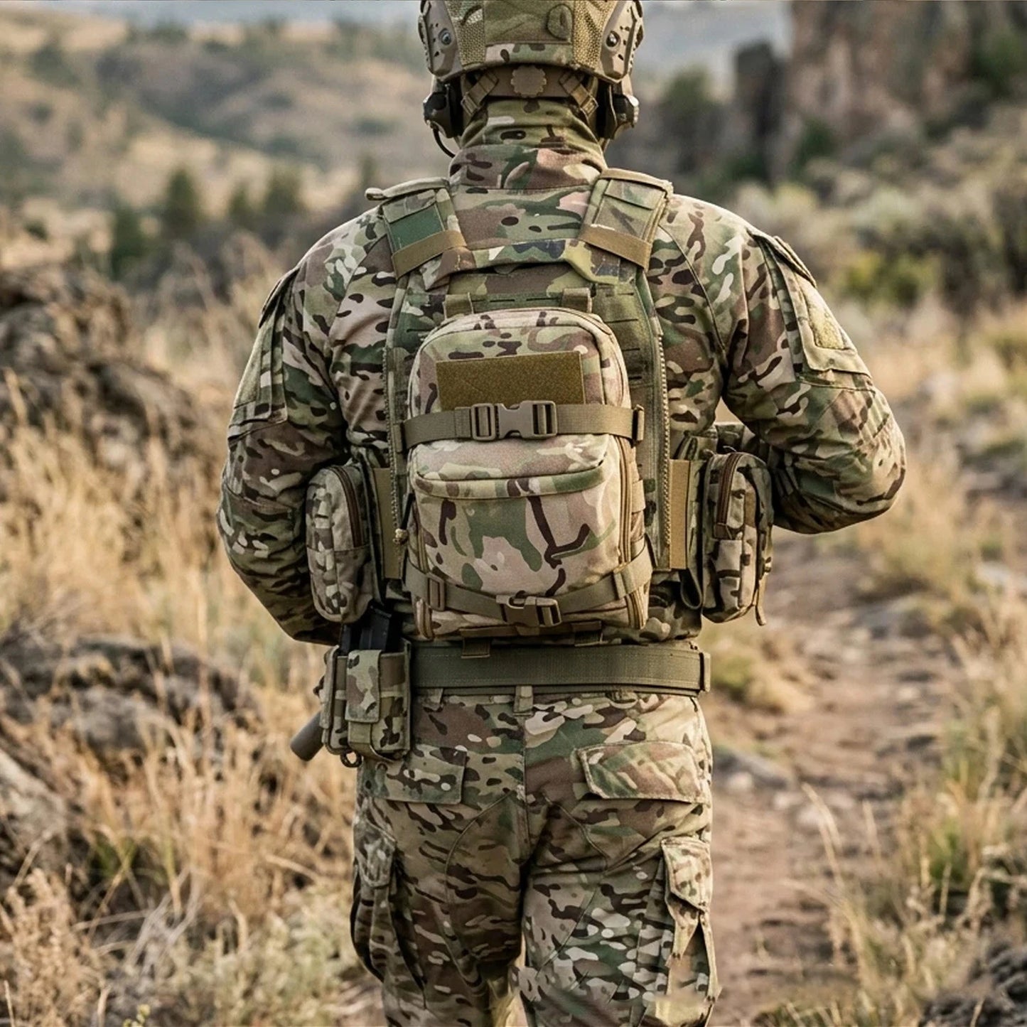 Tactical MOLLE Hydration Pack Water Reservoir Bag Outdoor Water Bladder Carrier Pack for Vest Backpack