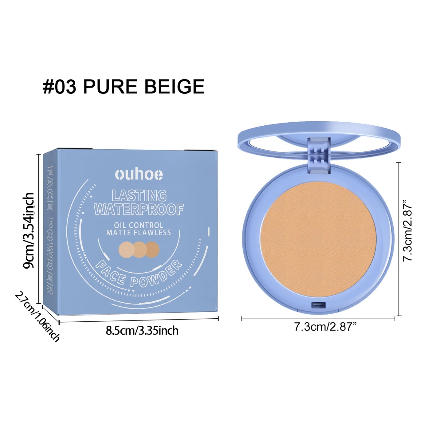 Matte Face Setting Powder Oil Control Waterproof Pore Blurring Makeup Finish  Full Coverage Loose Powder for Oily Skin