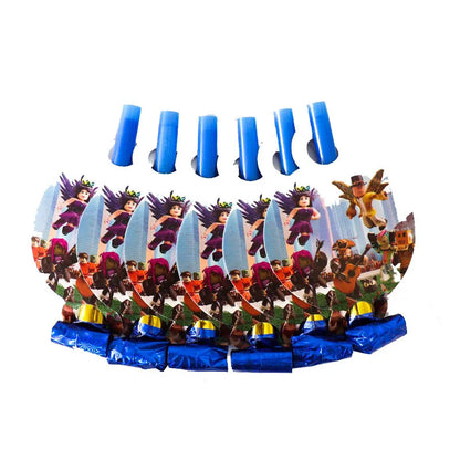 Roblox Boy Kids Set Birthday Party Decorations Tableware Tablecloth Cup Plate Napkin Bags Baby Shower Roblox Party Favor Kits
