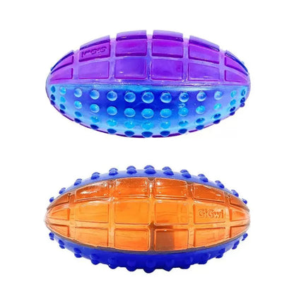 Pet Dog Puppy Squeaky Chew Toys Sound Pure Natural Non-toxic Rubber Outdoor Play Small medium Dogs Funny Ball for Dog Supplies