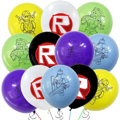 Roblox Boy Kids Set Birthday Party Decorations Tableware Tablecloth Cup Plate Napkin Bags Baby Shower Roblox Party Favor Kits