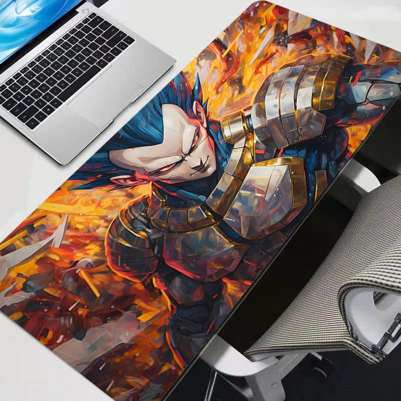 Vegeta Dragon Ball Z 90x40cm XXL Rubber Large PC Mousepad Gamer Gaming Mouse Pads Desk Keyboard Mat Computer Laptop DBZ Mat
