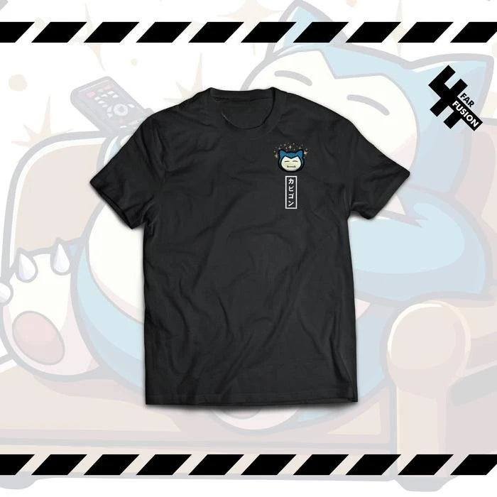 2025 Summer Pokémon Anime SNORLAX 100% Pure Cotton Printed T-shirt Men Harajuku Loose Casual Versatile Short-sleeved Top Y2k