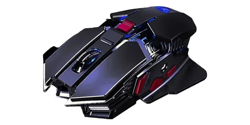 AULA SC300 Ultra-quiet Wireless Gaming Mouse Rechargeable Ergonomic Mechanical Armor Style, Colored and Vibrant Body Design