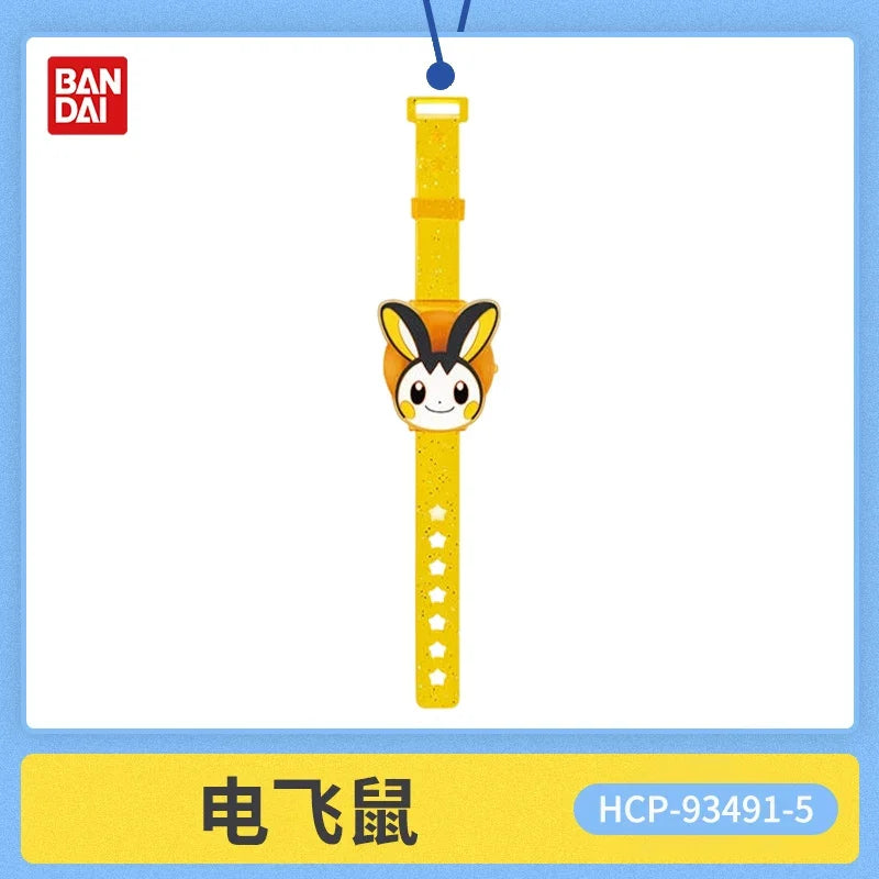Bandai Pokemon Gashapon Light Up Wristband Vol 3 Glitter Adjustable Wristband With Pikachu Tepig Mew Totodile Emolga Chikorita
