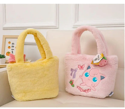 Pokemon Pikachu Plush Handbag Cute Crossbody Backpack Clefairy Storage Gift Bag Stuffed Doll Style Portable Daily Use