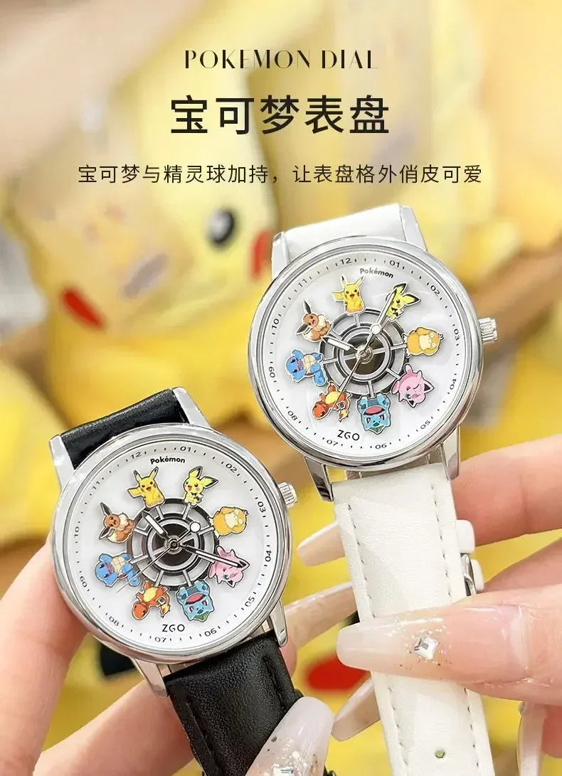 ZGO Co-branded  Watch Men's Sports Waterproof Student Trend Pikachu Quartz Electronic Watch Gifts