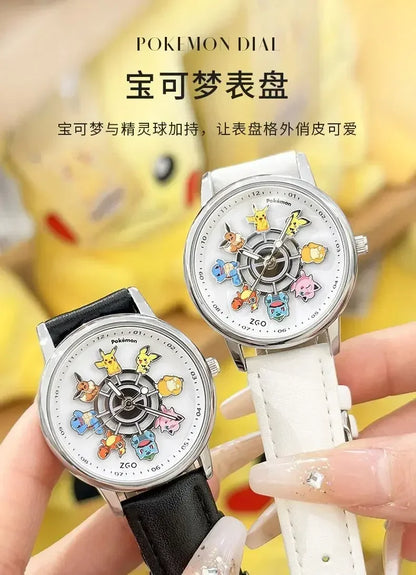 ZGO Co-branded  Watch Men's Sports Waterproof Student Trend Pikachu Quartz Electronic Watch Gifts