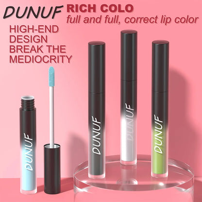 DUNUF 32 Color Matte Liquid Lipstick: Bold Pigment Non-Stick Lip Glaze