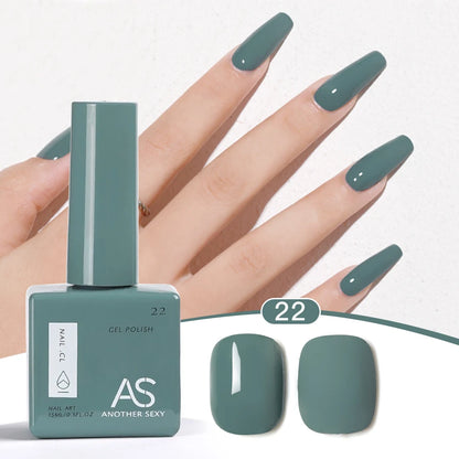 AS 1pc 15ml Bright Yellow Gel Nail Polish Starter Pure Soak Off No Wipe Nail Gel Polish Varnish Suitable For All Seasons