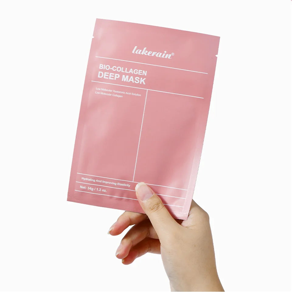 lakerain Bio-Collagen Deep Mask: 4-Piece Hydrating & Pore Refining Set