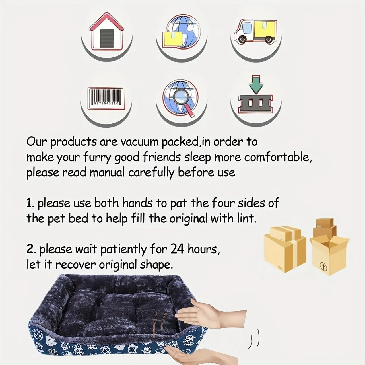 BeiYu Premium Pet Sofa Bed: Ultra-Soft Winter Lounger for Dogs & Cats