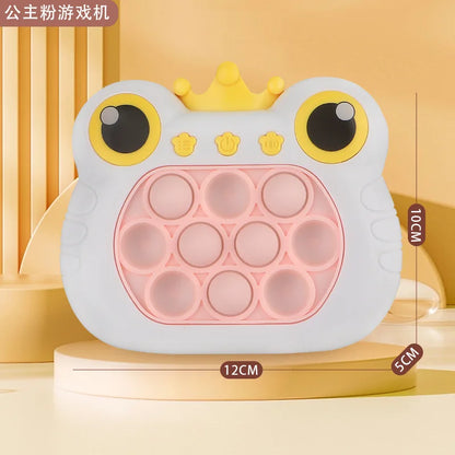 Pokemon Pikachu Stitch Quick Push Game Console Stress Toys Puzzle Game Machine Party Electronic Sound Finger Hamster  Gifts