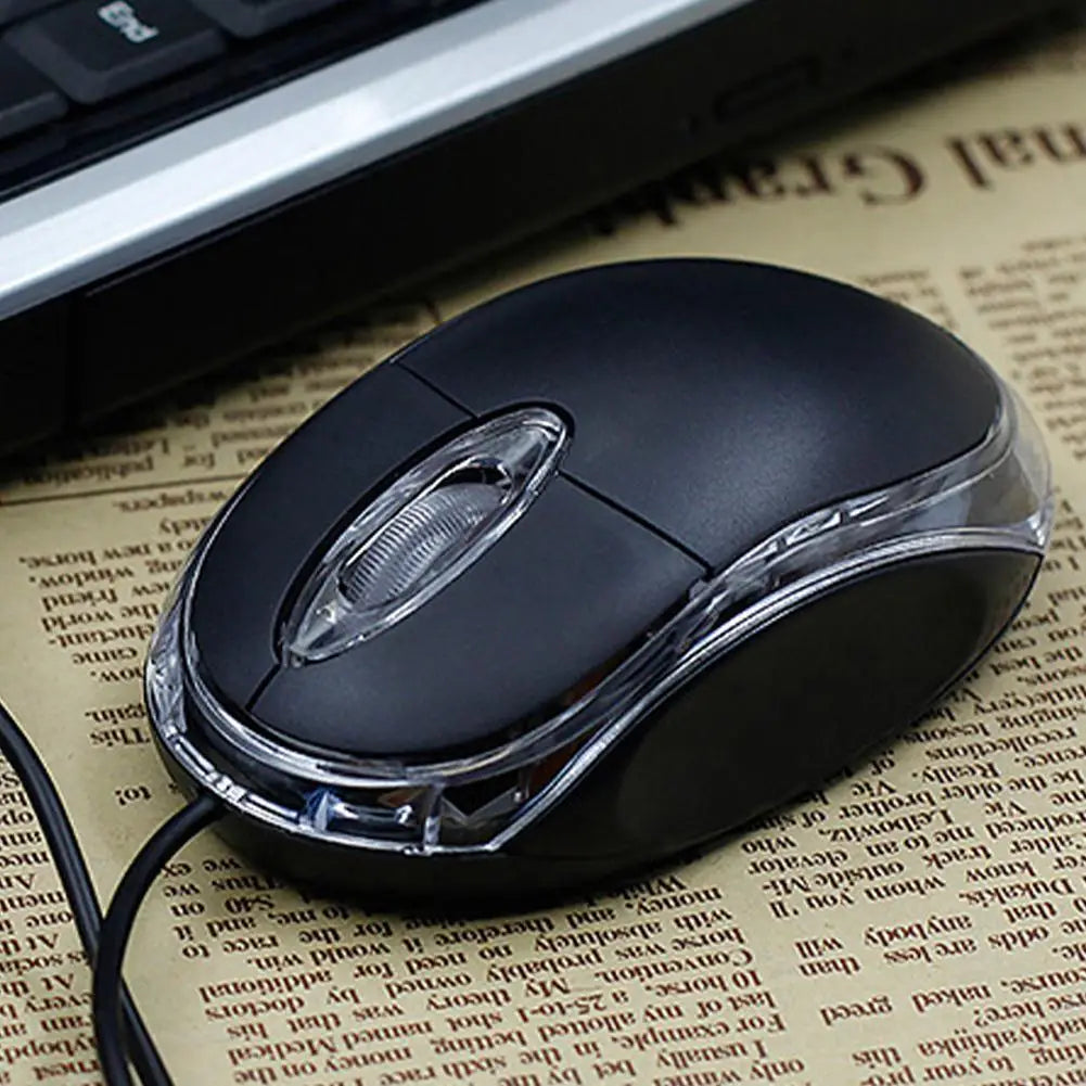 1Pc Wired USB Optical 3-Button Mouse 1000 DPI Wired Mouse For Home Office Use For Laptop And Desktop Computer