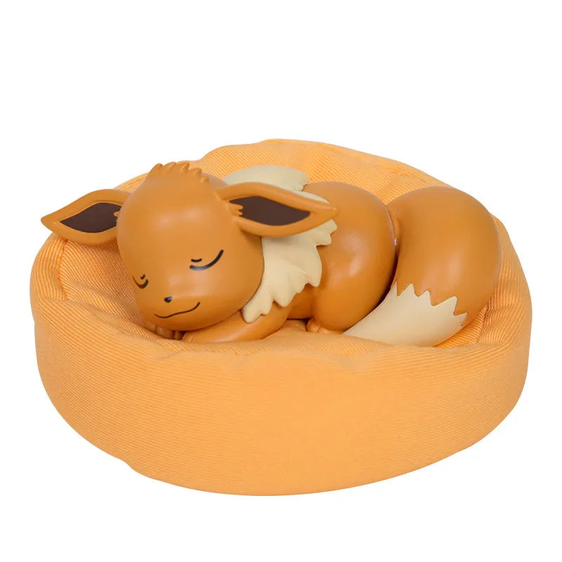 New In Stock Pokemon Eevee Sleeping Position Series Blind Box Sylveon Umbreon Flareon Jolteon Anime Desktop Decoration Model Toy