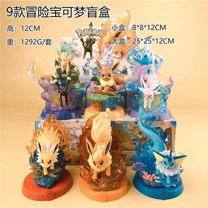 9 Style Pokemon Eeveelution Figures Espeon Sylveon Glaceon Leafeon Vaporeon Umbreon Flareon Anime Figure Pocket Monster Toy