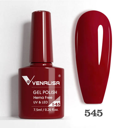 Venalisa VIP5 Nail Gel Polish HEMA/TPO FREE Full Coverage Beautiful Semi Permanent Soak Off UV LED Gel Nail Polish Gel Lacquer