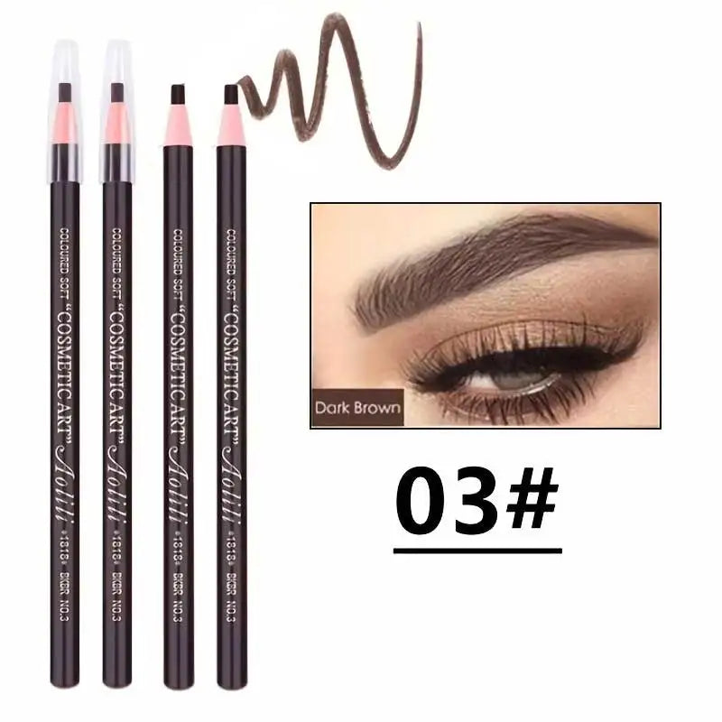 Professional Peel-Off Eyebrow Pencil: Waterproof Long-Lasting Pull-Line Enhancer