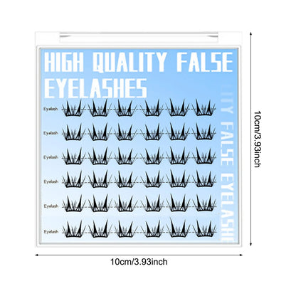 Natural Cosplay False Eyelashes No Glue Need Eyelash Clusters False Eyelashes for Eye-Lifting Effect DIY Makeup Use Makeup Tools