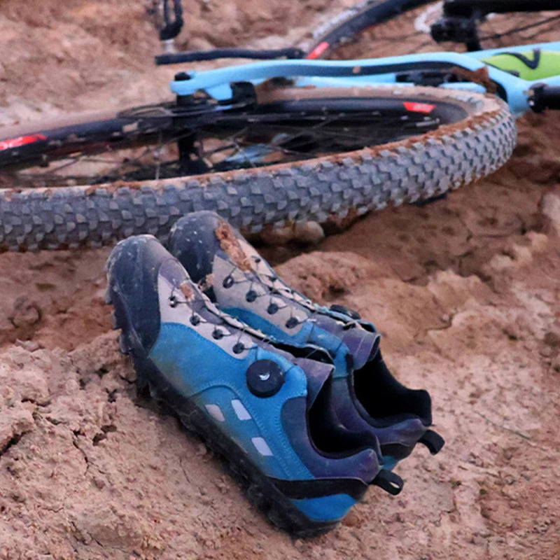 MTB-199 XC/Trail/MTB Cycling Shoes (Tênis Masculino) - Men's Gravel Road Bicycle Sneakers, SPD Cleats System for MTB Shoes