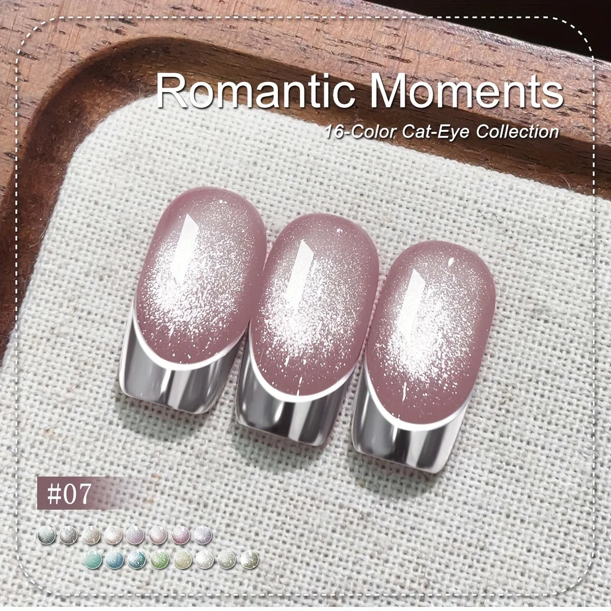 XEIJAYI 6-Color Magnetic Cat-Eye Gel Polish Set with Dual-Head Magnet Tool – Create Shimmering Nail Art with Ease