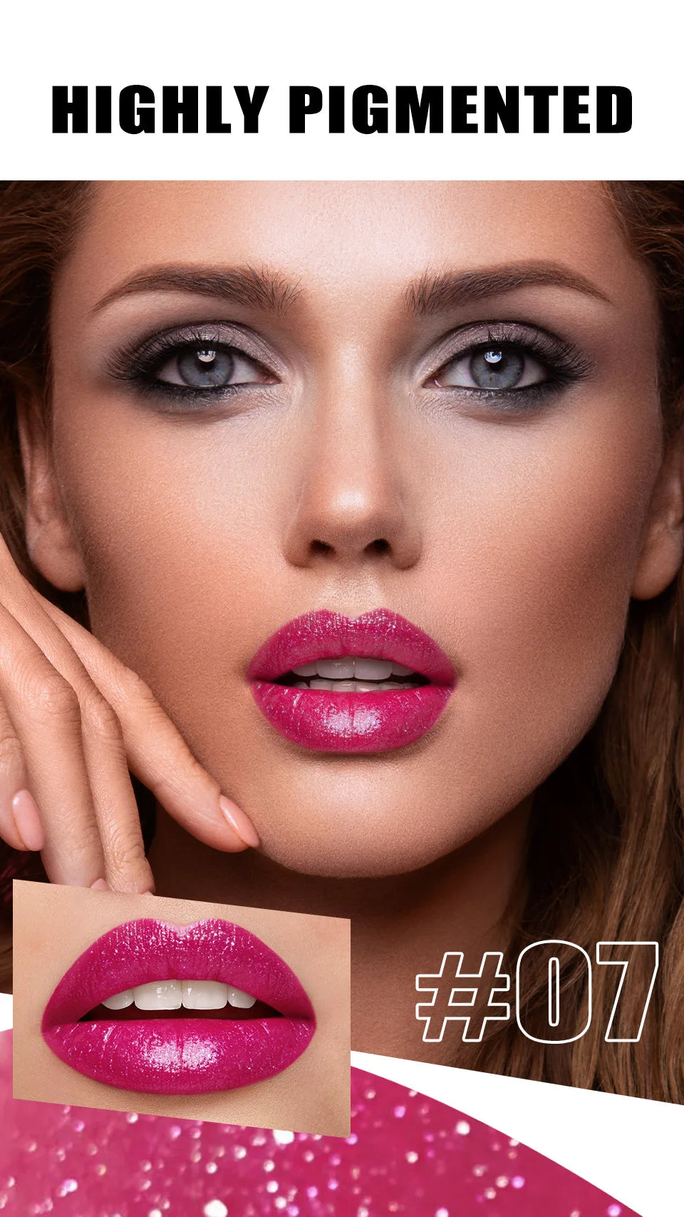 LANGMANNI 10 colors slant mouth pearlescent swivel slant mouth design lipstick single pack lipstick lasting color lip gloss