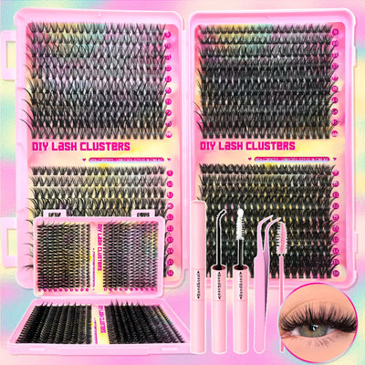 Natural False Eyelashes Kit,